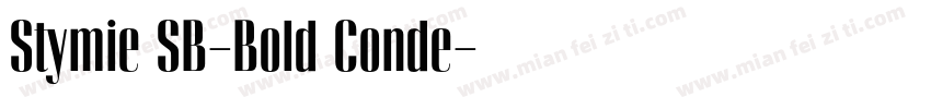 Stymie SB-Bold Conde字体转换